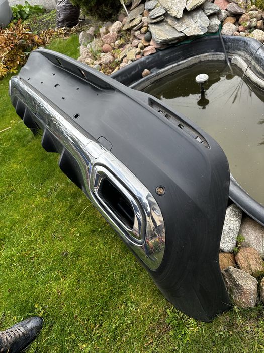 Mercedes GLE Coupe w167 amg dyfuzor zderzak chrom dokladka tyl tylna