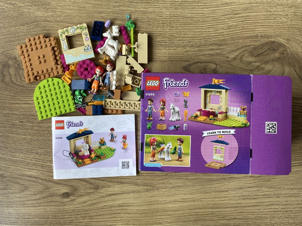 Klocki Lego Friends 41696, Kąpiel dla kucyków w stajni