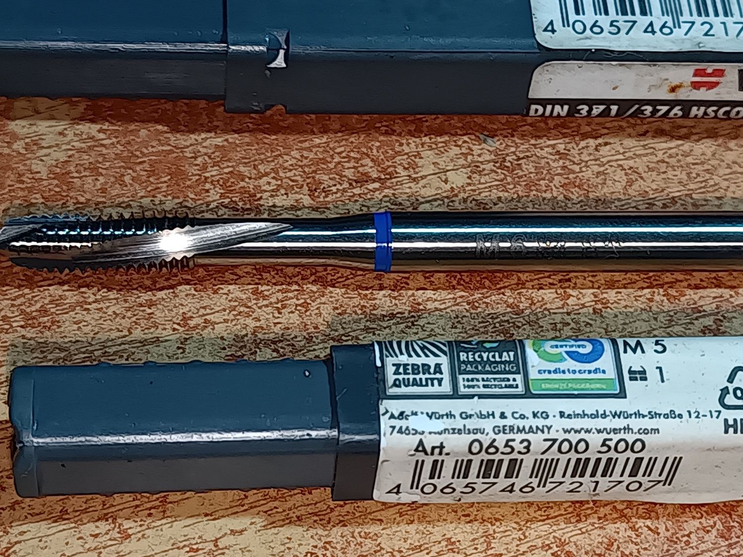 WURTH Gwintowniki maszynowe HSCo NeoTap M5/M6 i HSCo M. Performance M8