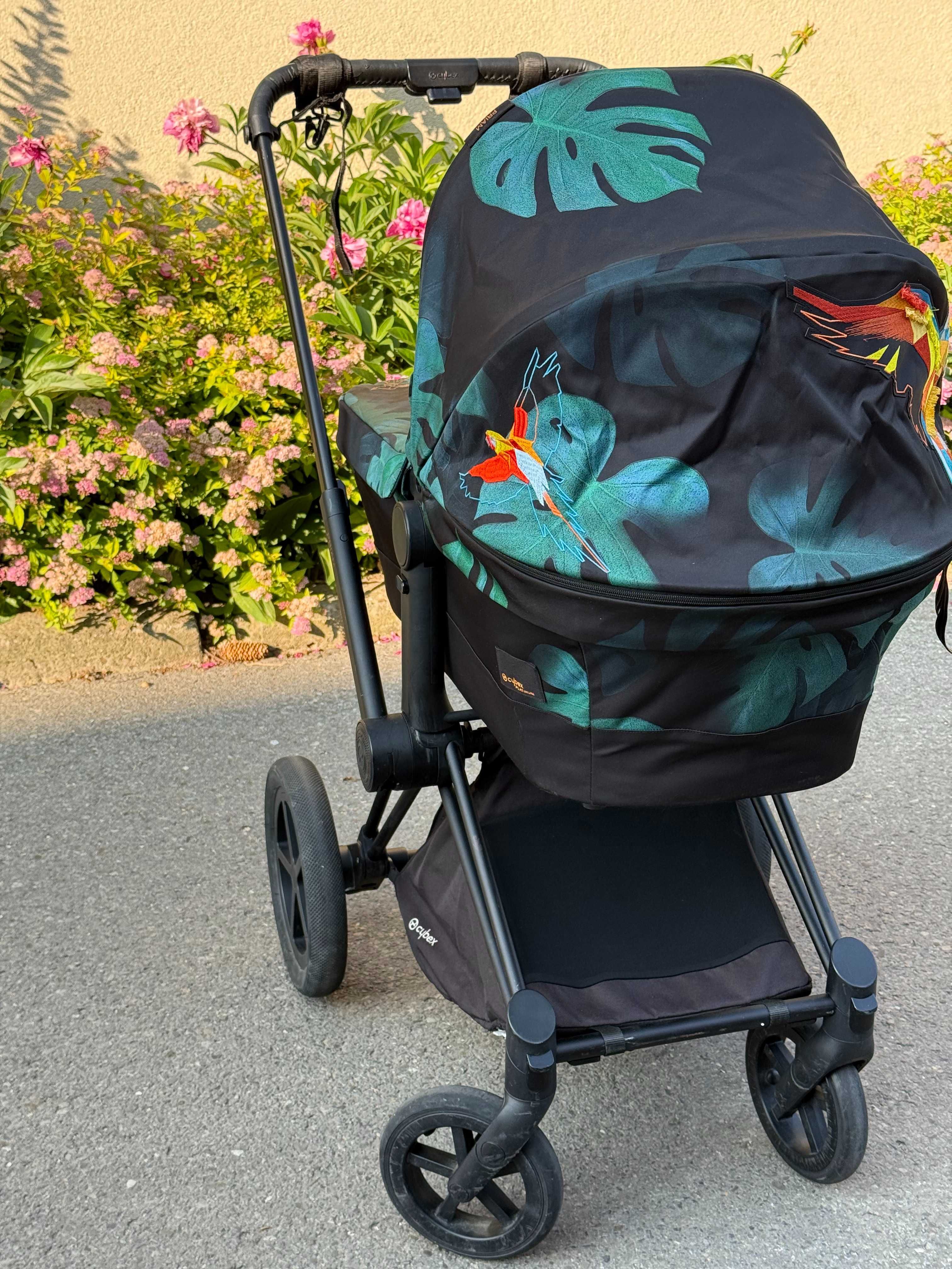 Wózek Cybex Priam 2.0 Platinum Birds Of Paradise, Fashion Collection