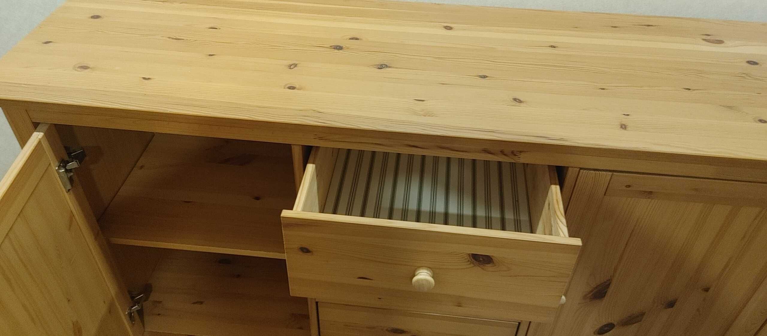 Witryna-biblioteczka IKEA HEMNES-drewno-regal -kredens-sekretarzyk