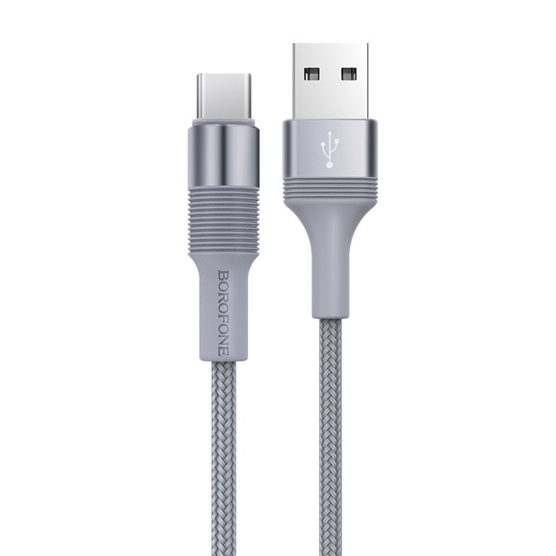 Borofone Kabel Bx21 Outstanding - Usb Na Typ C - 3A 1 Metr Szary