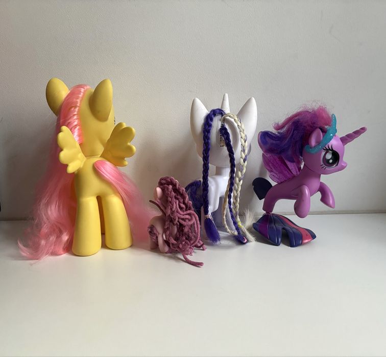 My Little Pony Kucyki mlp duże fluttershy rarity pinkie pie vintage