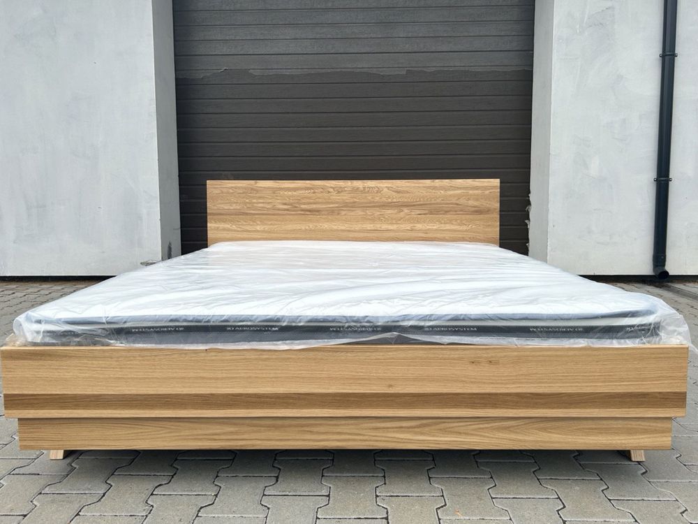 Łóżko dwuosobowe z naturalnego Dębu