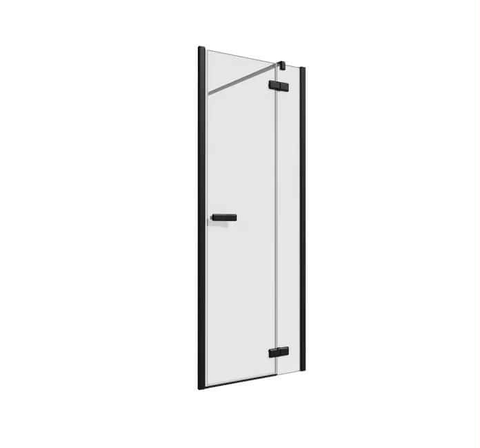 Drzwi prysznicowe 80cm czarne szkło 8mm okazja