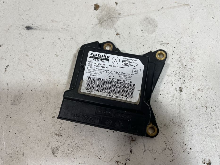 CITROEN BERLINGO PEUGEOT PARTNER III MODUŁ SENSOR PODUSZEK POWIETRZNYCH AIRBAG 9674290780