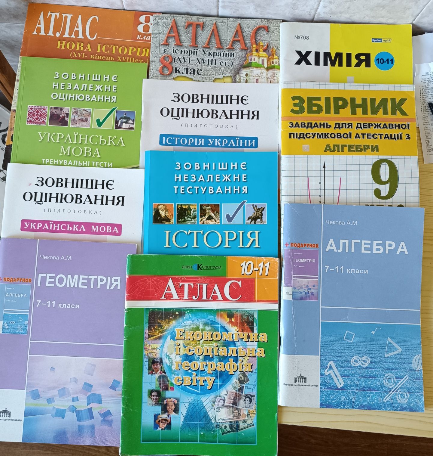 Підручники 6, 7, 8, 9, 10, 11 класи, посібники