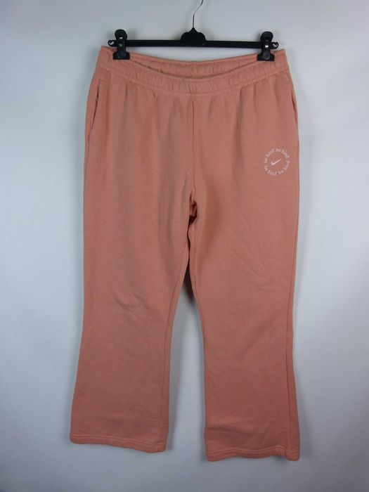 Nike grubsze spodnie dresowe morelka bawełna / XL