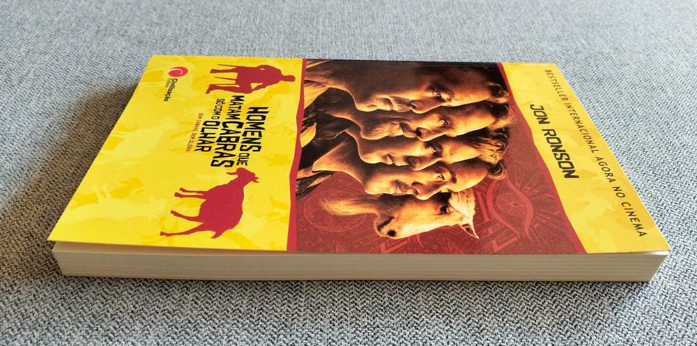 Livro "Homens que matam cabras só com o olhar" Jon Ronson
