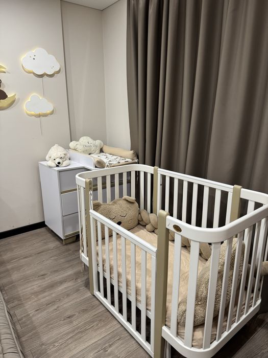 Ліжко дитяче +комод фірми Ангело+матрас в подарунок