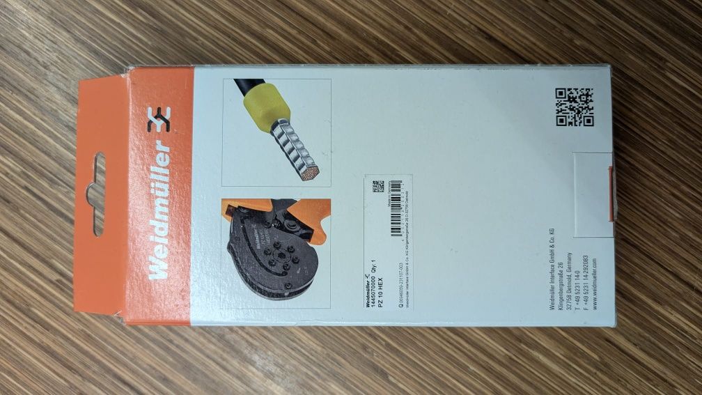 Weidmueller Praska 10 mm² PZ 10 HEX