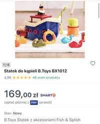 Zabawki do kąpieli B.Toys Statek z akcesoriami Fish & Splish