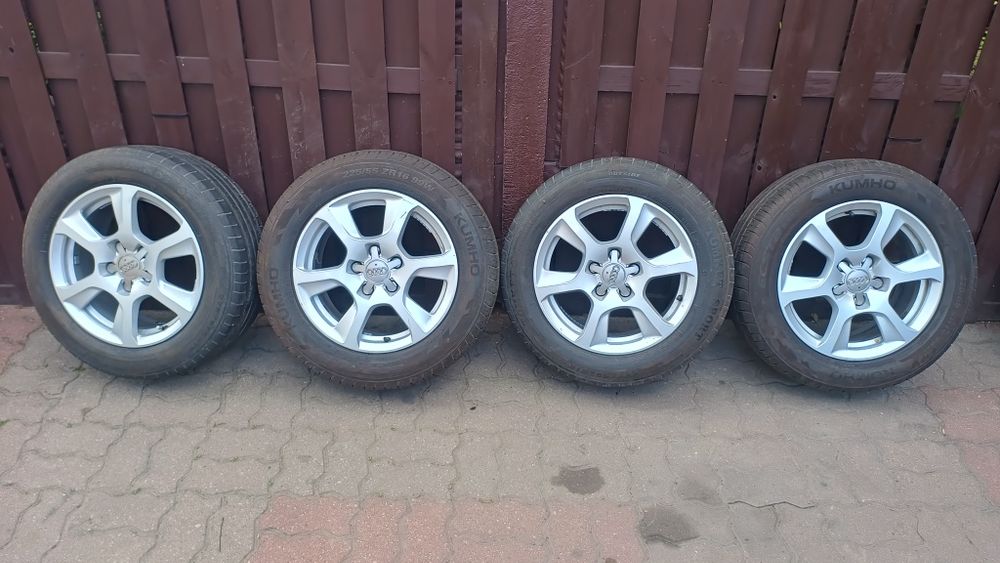 Kola aluminiowe z oponami letnimi 16" Audi A4 B8 225/55R16 Kumho 4522