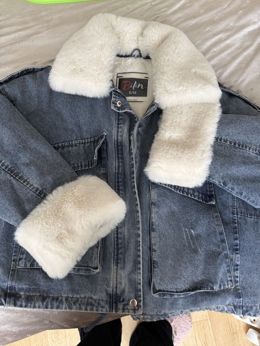 Джинсова зимова куртка