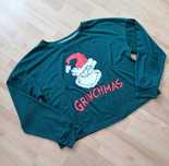 Zielony sweter damski Primark rozmiar M Grinch świąteczny