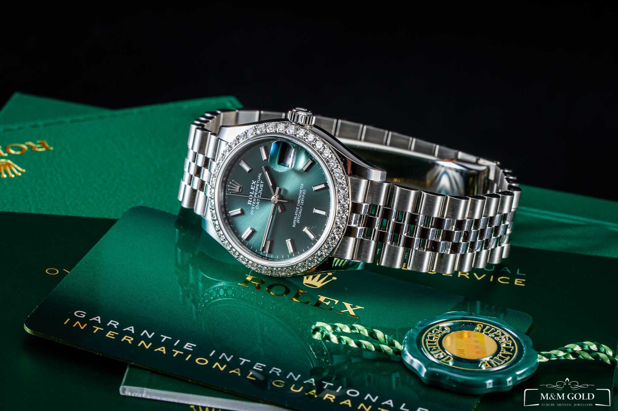 Rolex Datejust 31mm z brylantowym pierścieniem