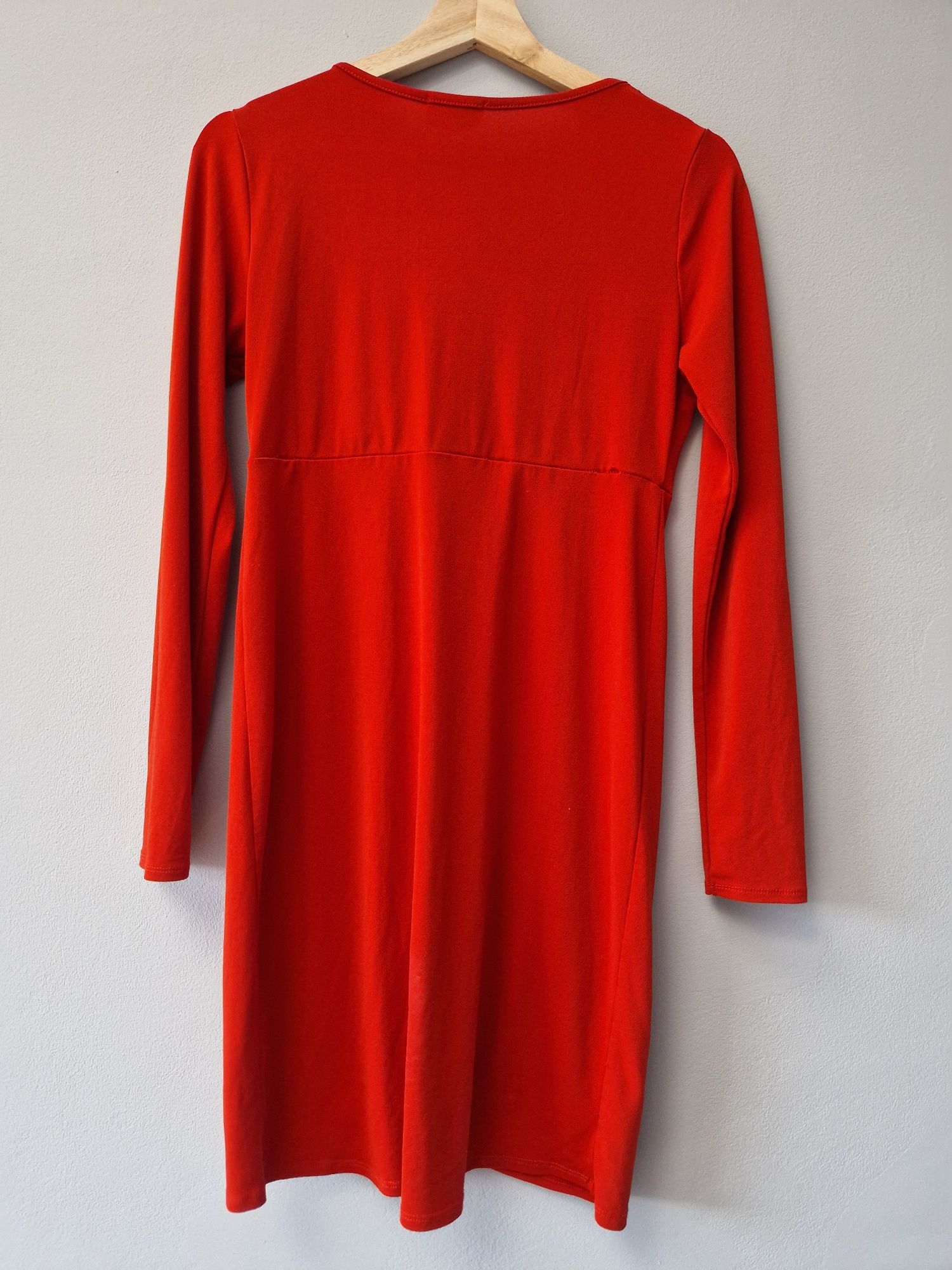 Piękna sukienka ciążowa 38 czerwona