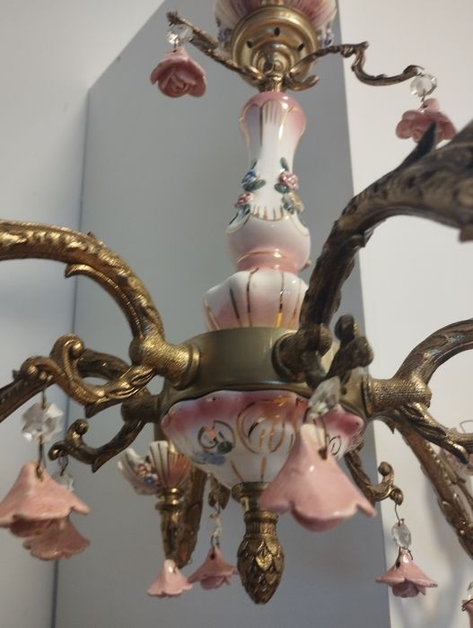 Люстра бронза порцеляна