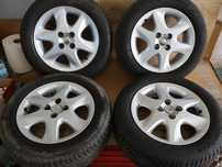 TOYOTA COROLLA E12 02-06R KOŁA WIELOSEZONOWE CAŁOROCZNE 15&quot; 4X100 OPONY FELGI ALUMINIOWE ALUFEGI 195 60 15