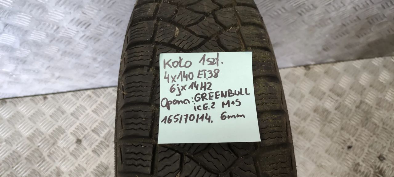 koło et38 5 1/2jx13h2 4x140 dębica 175/70 m+s 2007r