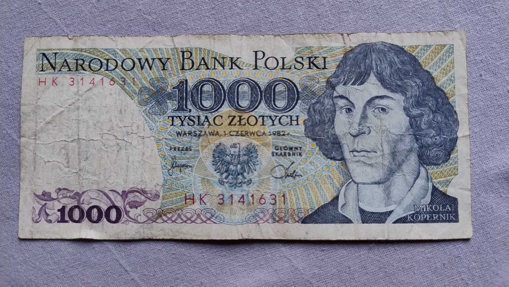 Banknot 1000 zł z 1982 r