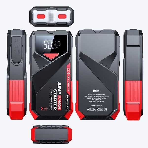 Пускозарядное устройство Бустер для авто JUMP STARTER 18000mAh, 1400A
