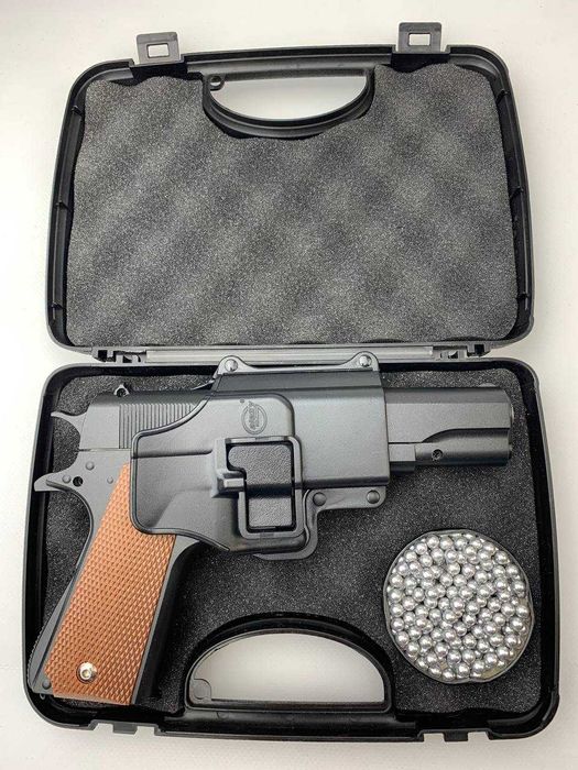 Металевий іграшковий пістолет Colt 1911 Кольт з кобурою залізний дитяч