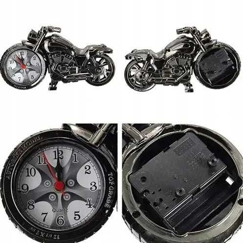 Motor zegar z budzikiem 21x12cm Motocykl