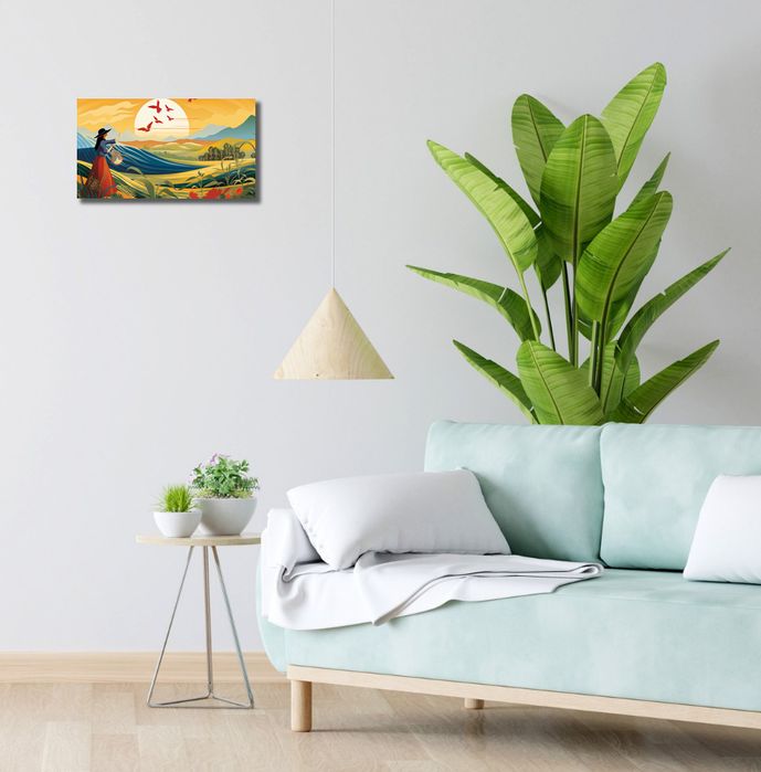 Obraz 40x20cm Prostota Życia Wiejskiego