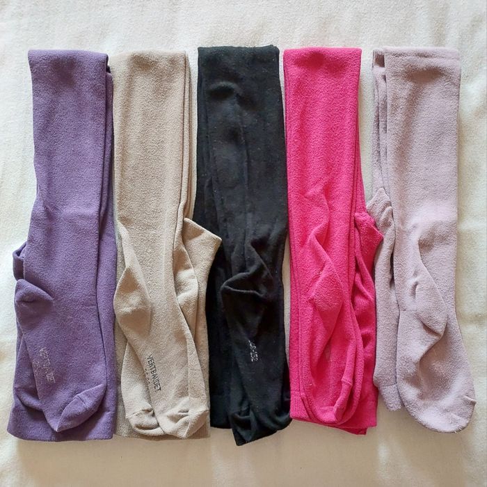 Lote 5 Collants Grossos, 8-10A