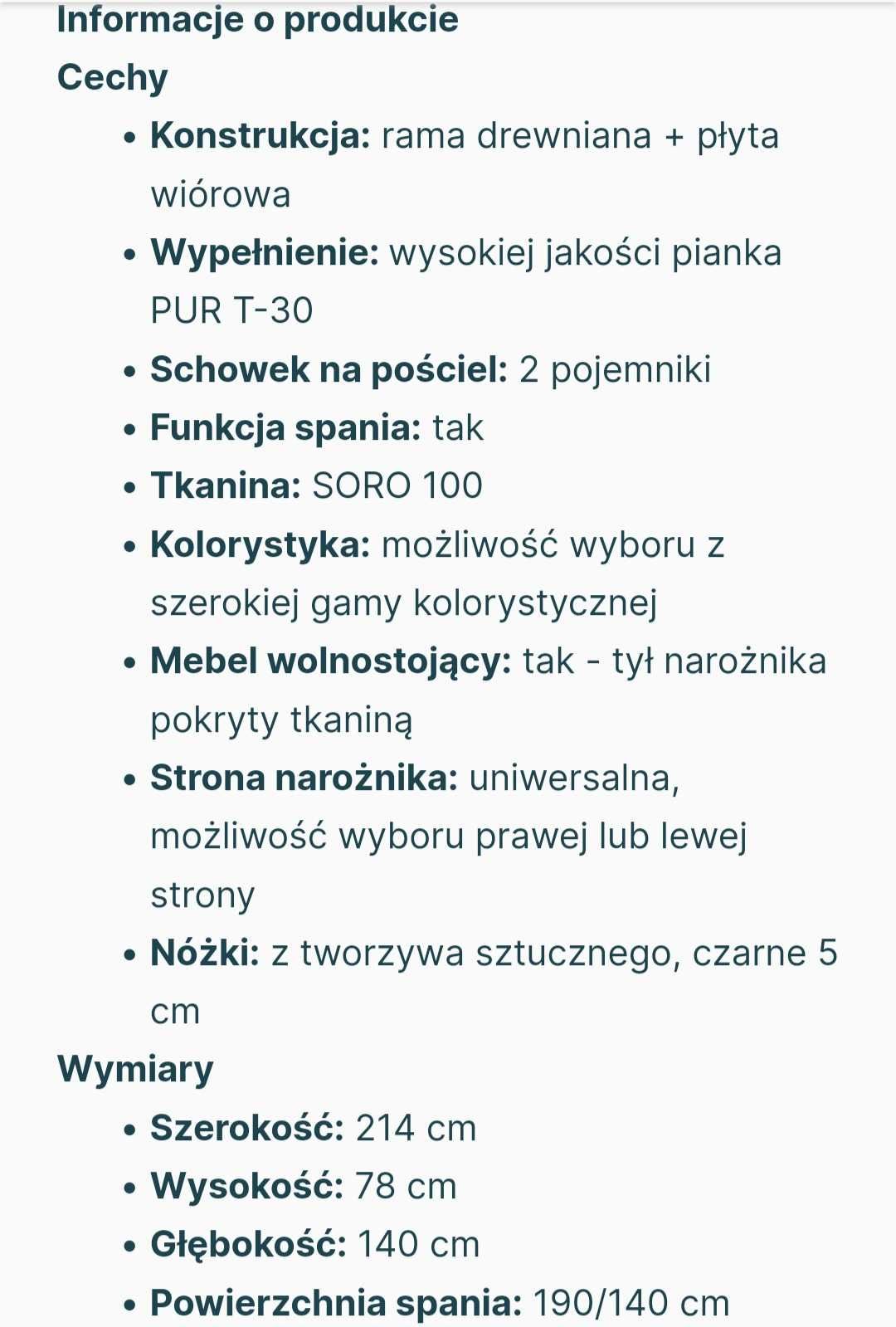 Nowy!!! Narożnik kanapa z funkcją spania BERLIN czarny