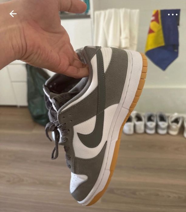 Dunk cinzentas sola camel