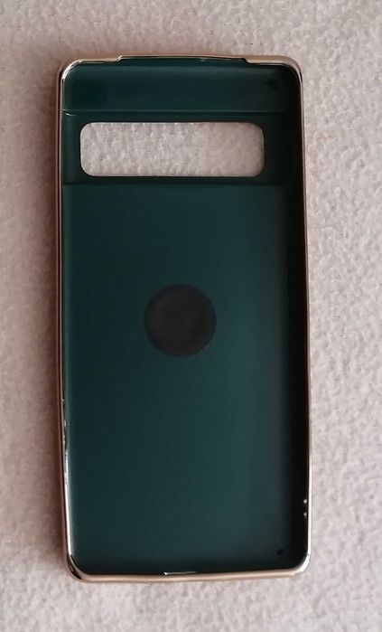 Plecki etui do Google Pixel 6 zielono złote + ring