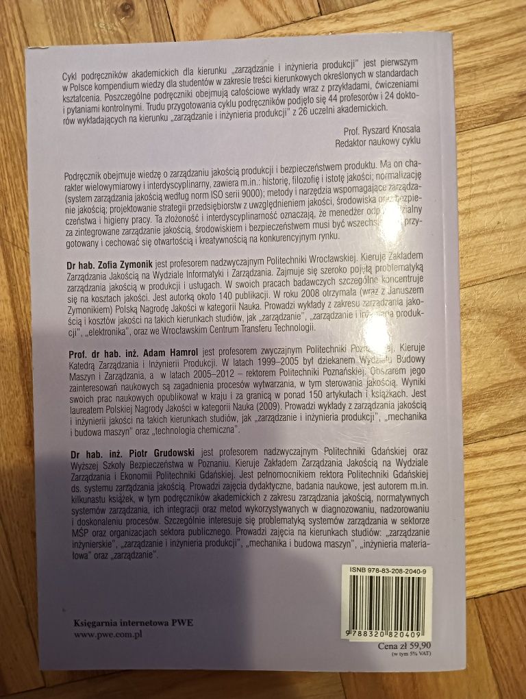 Zarządzanie jakością i bezpieczeństwem 2.3