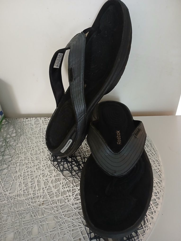 REEBOK  easy -tone- Skorzane japonki damskie mega wygodne roz 40