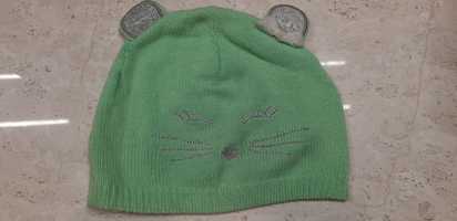 Zielona czapka kotek cool club 6-10lat rozm 56