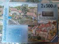 Unikatowe puzzle Ravensburger 2 x 500 el.- North Yorkshire