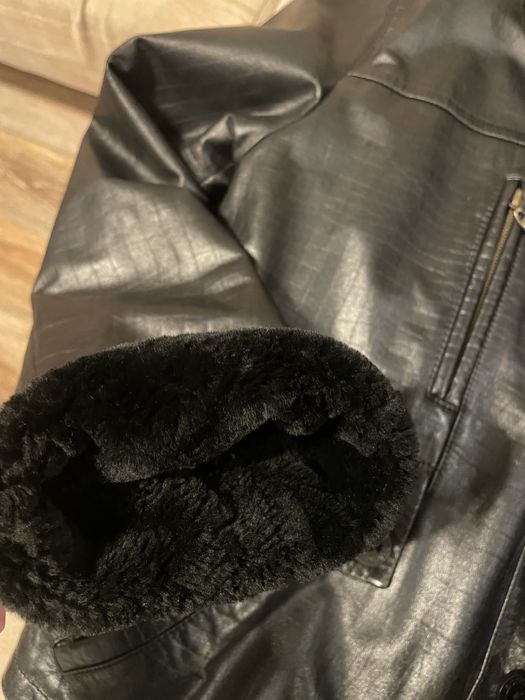 Кожаная дубленка 48-50 размер