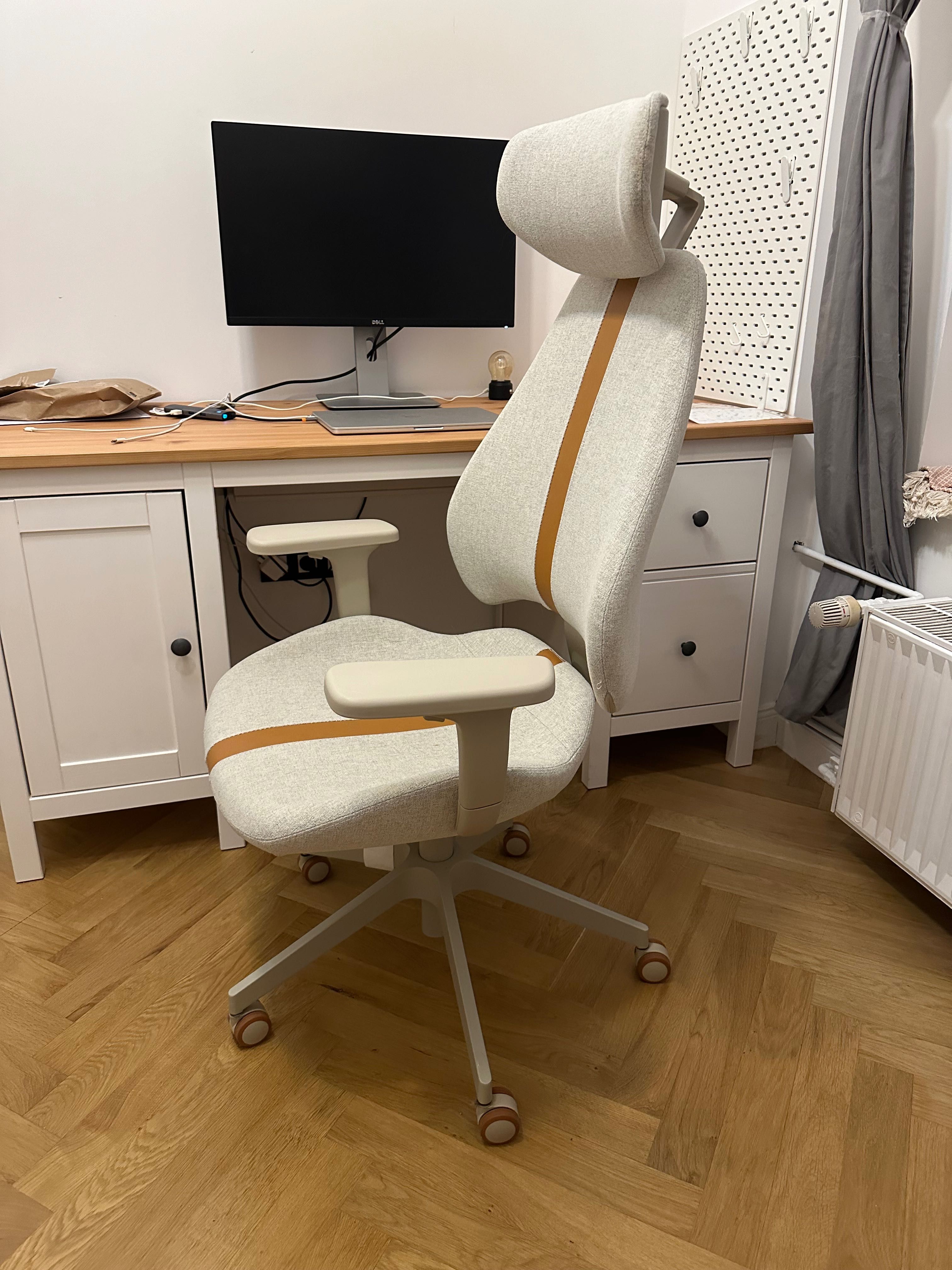 Krzesło gamingowe/robocze IKEA GRUPPSPEL, Gunnared beżowy
