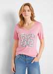 B.P.C t-shirt z nadrukiem różowy ^36/38