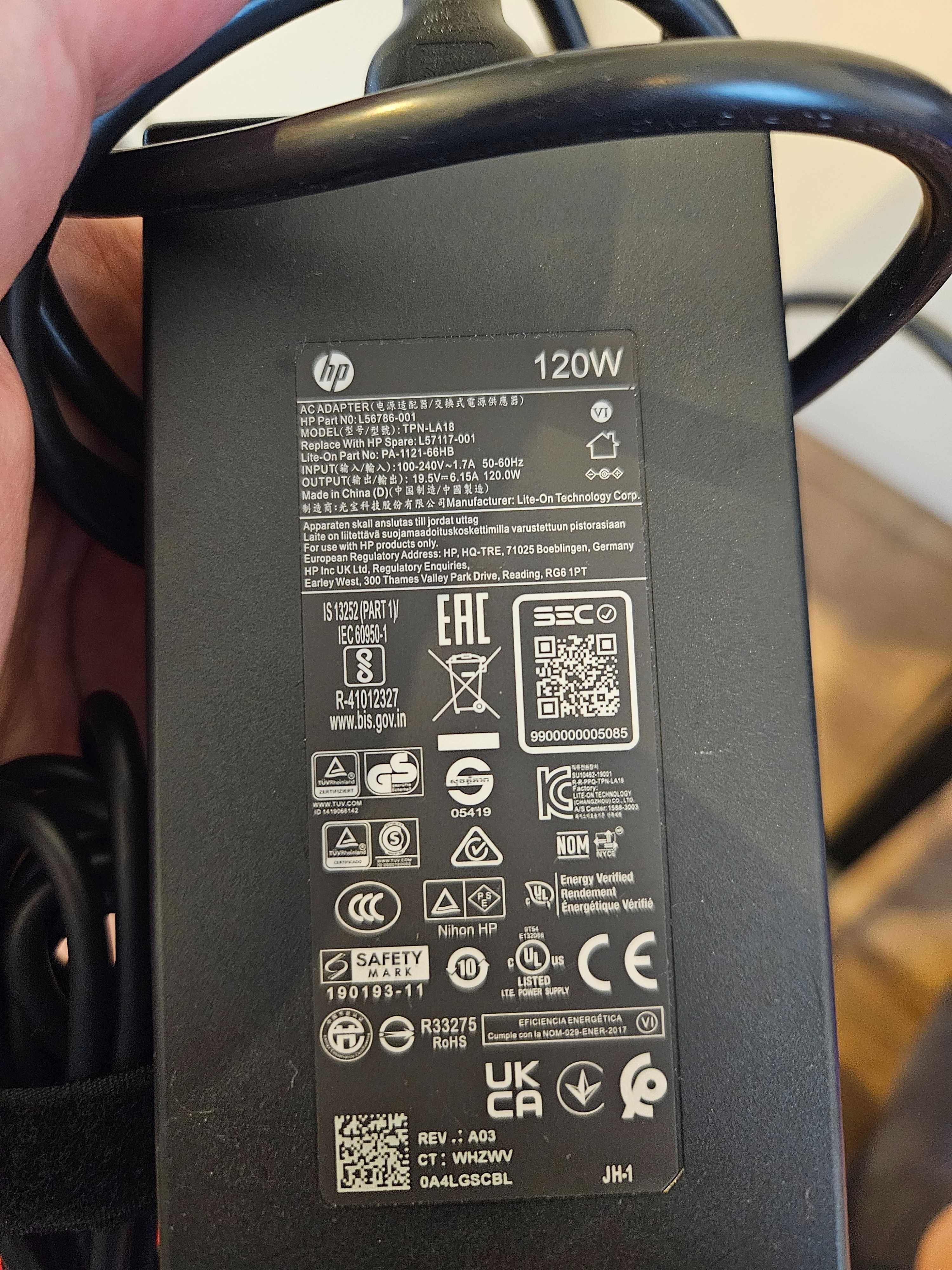 Stacja dokująca HP Thunderbolt 120W G4 wraz z oryginalnym zasilaczem