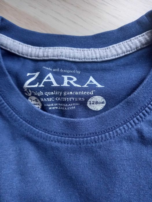 Tshirt manga curta Zara 7-8 anos