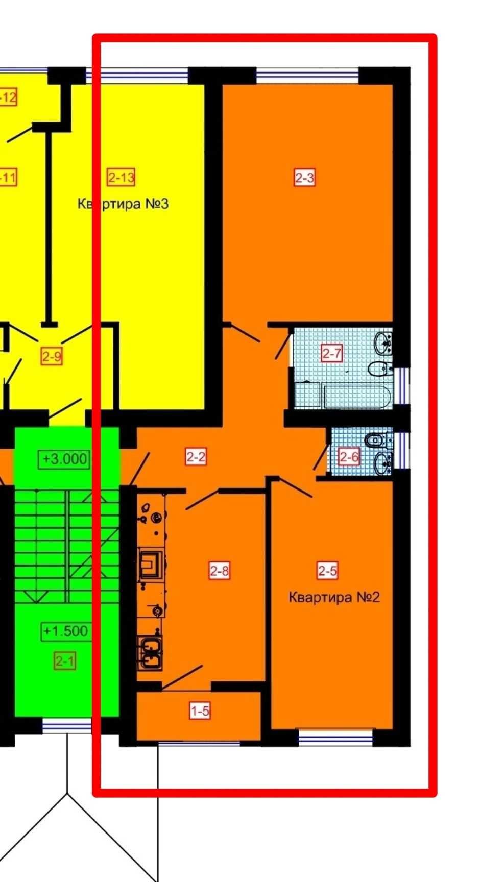 Продаж/двохкімнатної квартири/0 Цикл/Героїв Крут/ Новобуд/Сокільники/