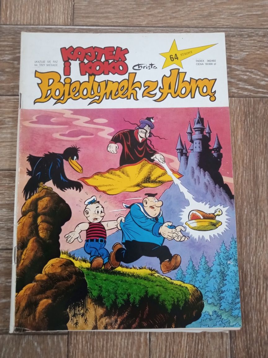 Komiks z serii Kajtek i Koko "Pojedynek z Abrą".