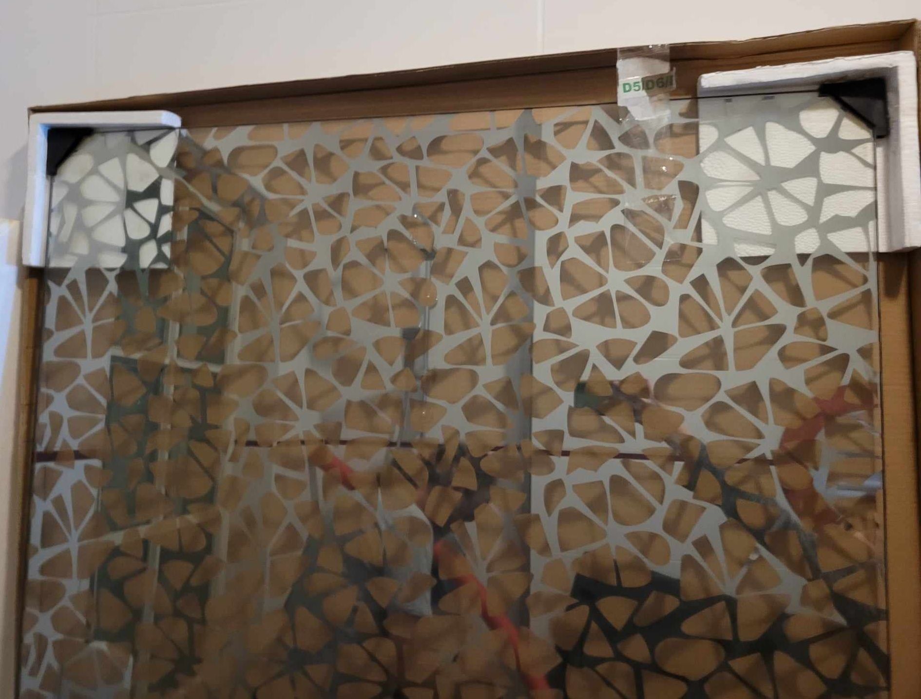 Sansea Cube -nowa szklana ściana do prysznica, lustrzana 1m x 1,95m..