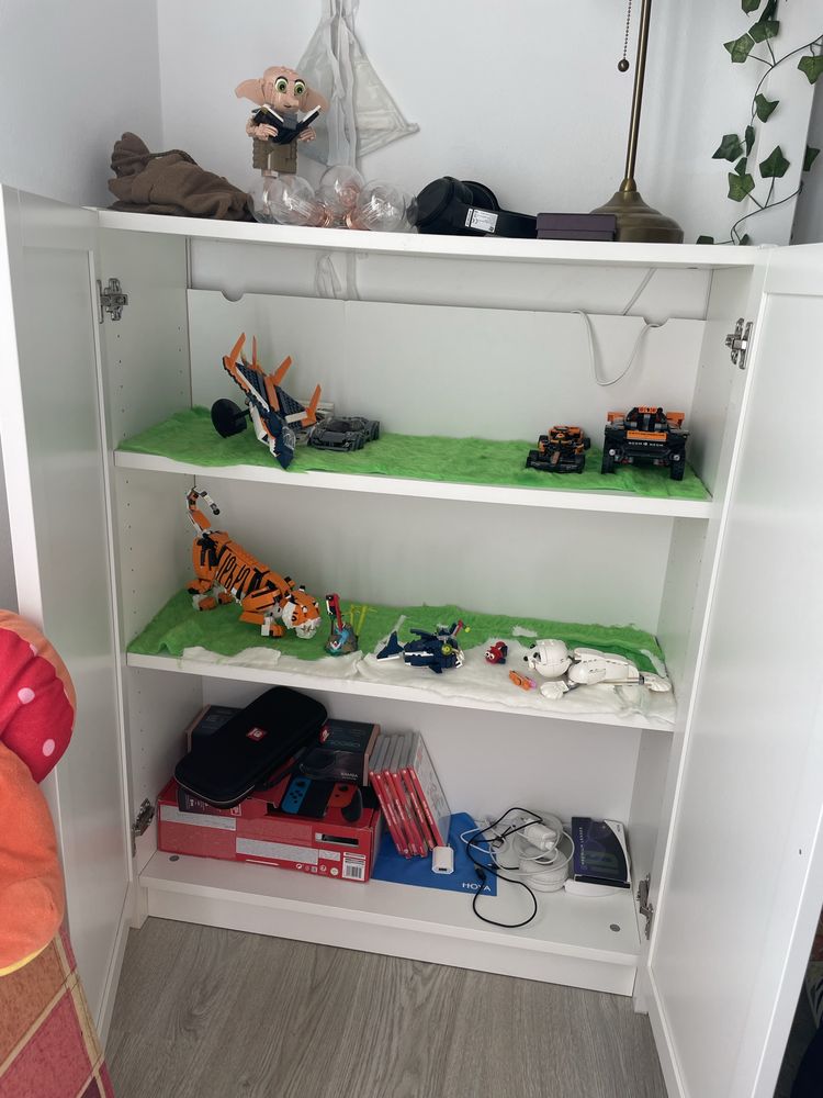 Estante Billy com portas Oxberg