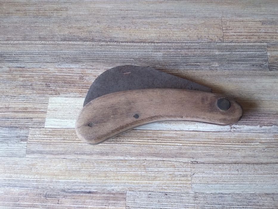 Nóż ogrodniczy scyzoryk sierpak Łódż 352 Gerlach Vintage Prl