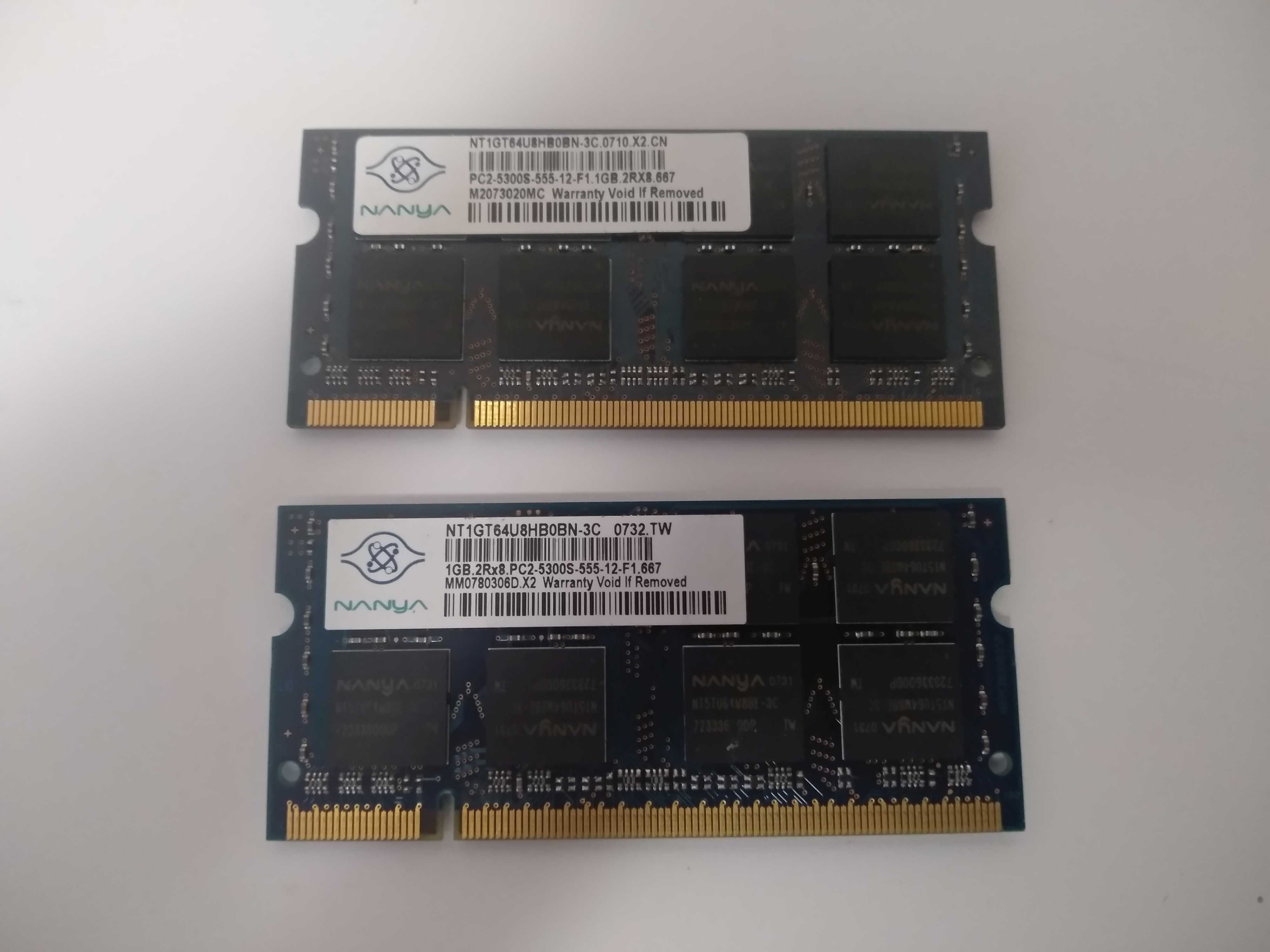DDR2-1 Гб - оперативная память к ноутбуку