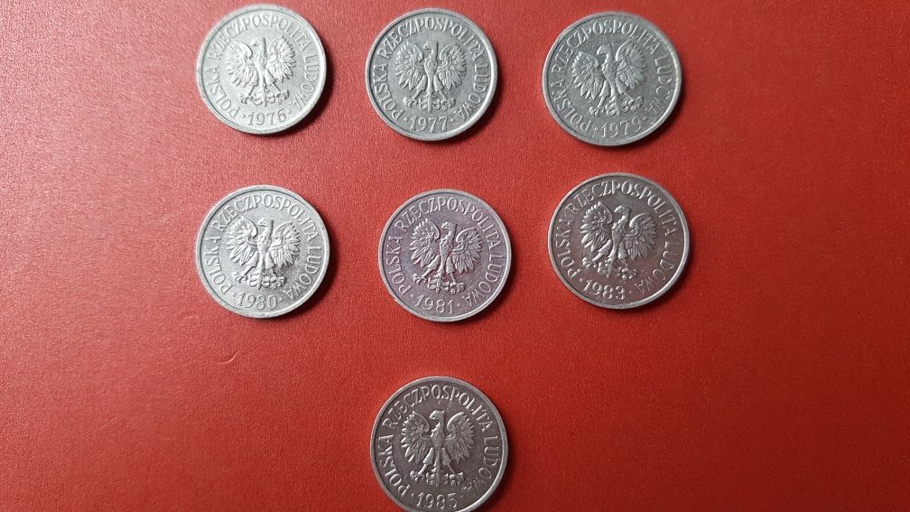 20 groszy 1976 oraz różne roczniki PRL