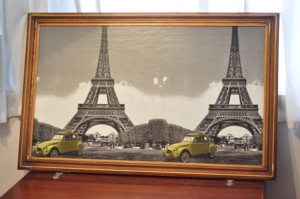 Quadro vintage 'Paris' (1.1m*70cms)